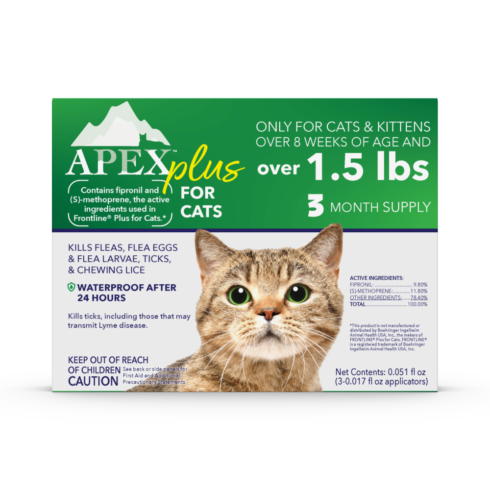 Apex™ Plus for Cats, Over 1.5 lbs (3 Count)