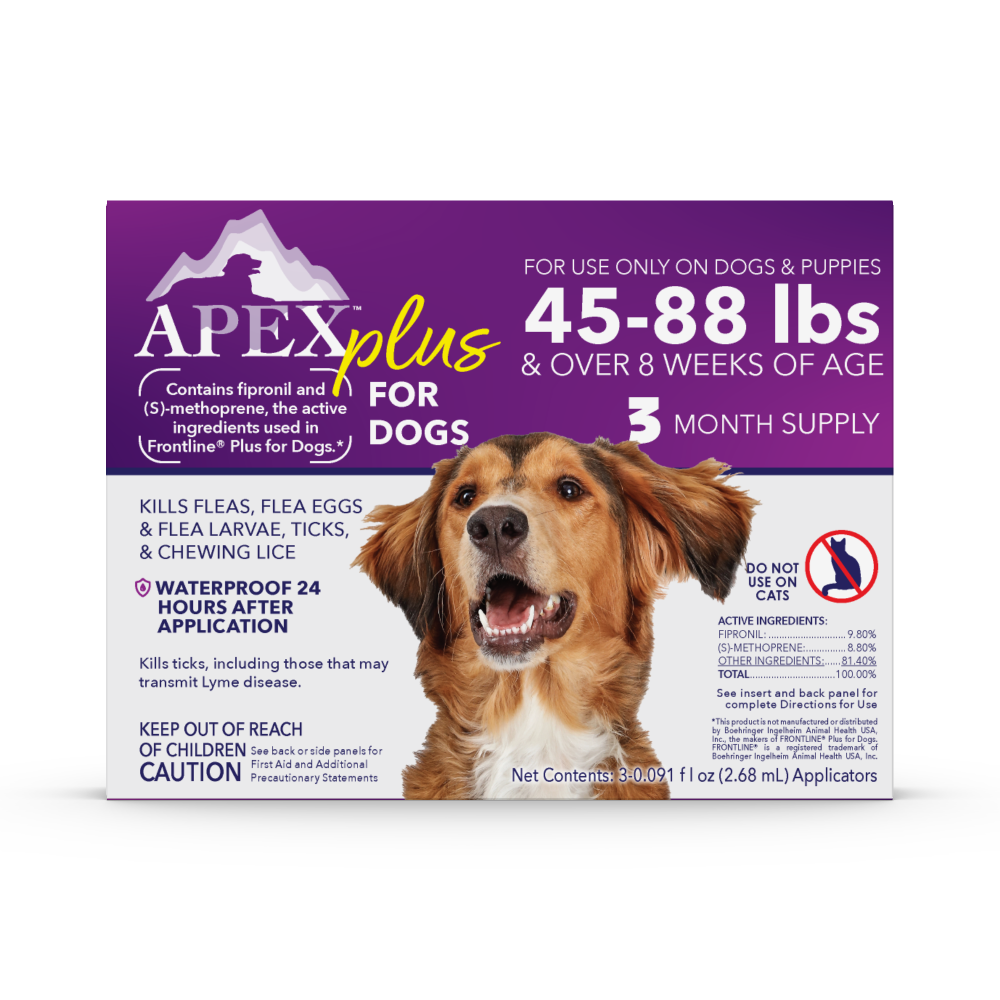 Apex™ Plus for Dogs 45-88 lbs (3 Count)