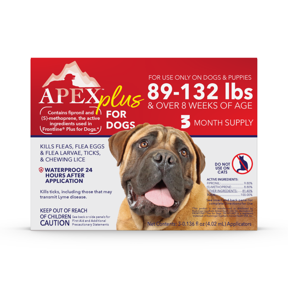 Apex™ Plus for Dogs 89-132 lbs (3 Count)